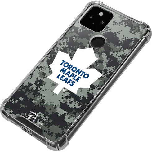 NHL Toronto Maple Leafs Camo Google Pixel 5 Clear Case